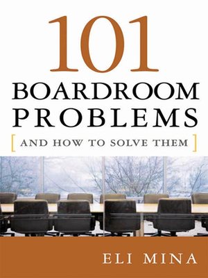 cover image of 101 Boardroom Problems and How to Solve Them